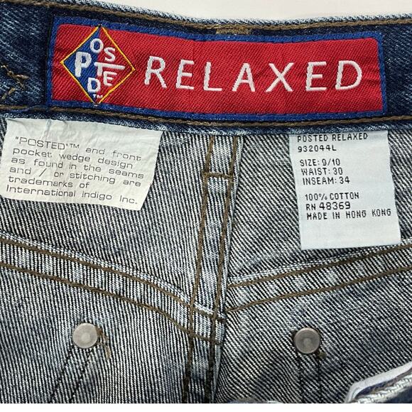 Y2K Vintage YPOSTED Brand Relaxed Jeans 9/10 - 30X34 Starched - Picture 5 of 12